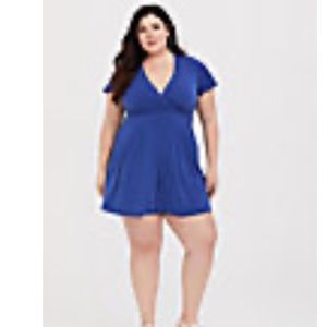 Blue Torrid Romper
